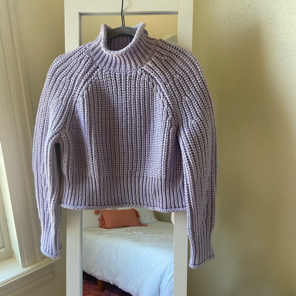 Lavender cropped sweater